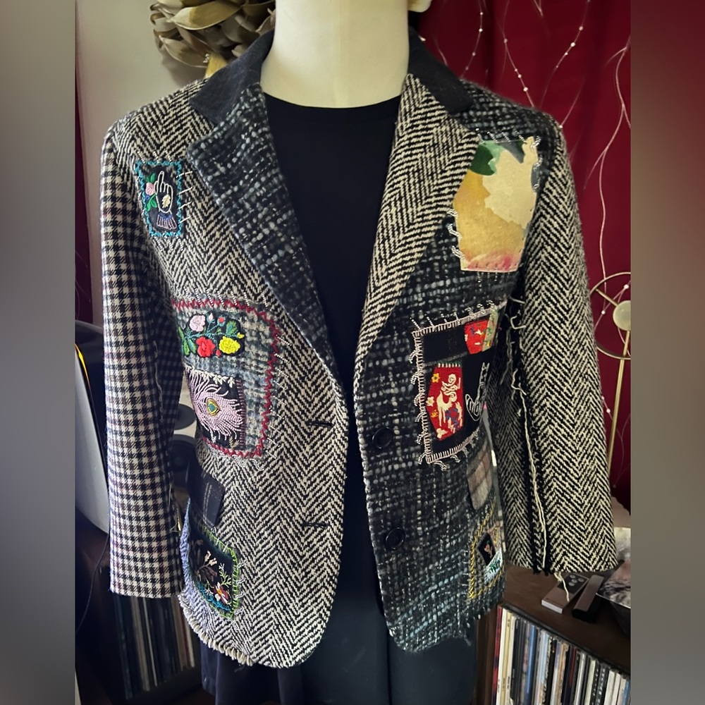 Libertine $4900 USA Made 2018 Wool Jacket with Patches